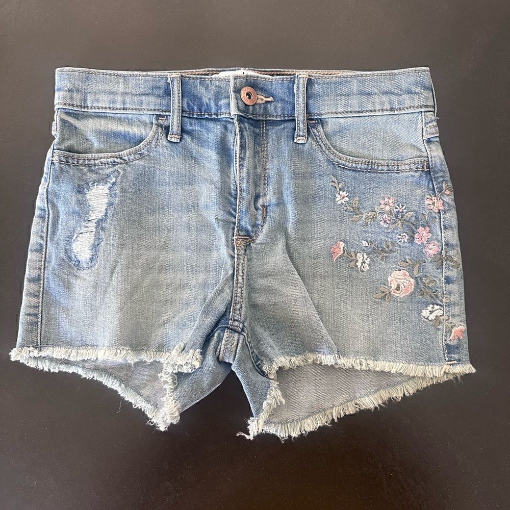Abercrombie Kids High Rise Shortie Shorts